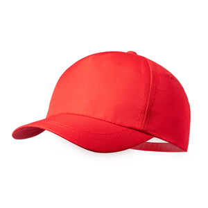 Cappellino bimbo personalizzato in rpet 5 pannelli RICK MKT1534 - Rosso