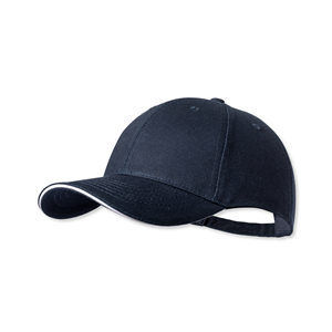 Cappellino baseball personalizzato in cotone 6 pannelli LINNEA MKT1535 - Blu Navy
