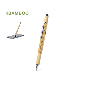 Penna multifunzione in bamboo RAKARS MKT1581 - Neutro