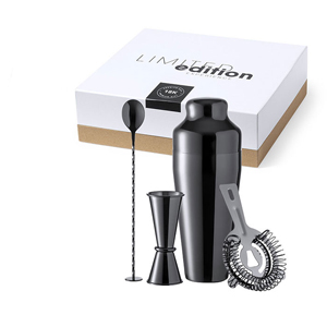 Kit per cocktail in acciaio inox RELIEN MKT1615 - Nero