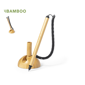 Penna in bamboo con supporto MASTOR MKT1673 - Neutro