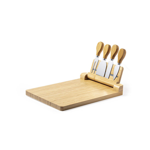 Set formaggi 4 pezzi in bamboo MILDRED MKT1713 - Neutro