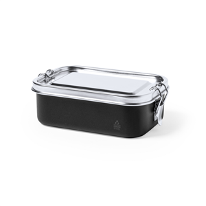 Porta pranzo in acciaio inox riciclata SHONKA MKT1741 - Nero