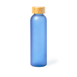 Bottiglia in vetro con tappo in legno 500 ml ESKAY MKT1811 - Blu