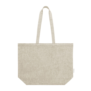 Borsa spesa personalizzata cm 50x38x15 in cotone riciclato 140gr PERIAD MKT1815 - Naturale