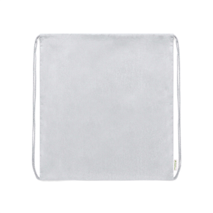 Sacca zaino personalizzata in cotone organico MAZIU MKT1836 - Bianco