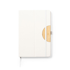 Quaderno con copertina in cartone riciclato e supporto smartphone in formato A5 TORYA MKT1891 - Neutro
