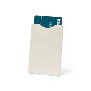 Porta carte di credito RFID in fibra di grano BUGUET MKT1904 - Naturale