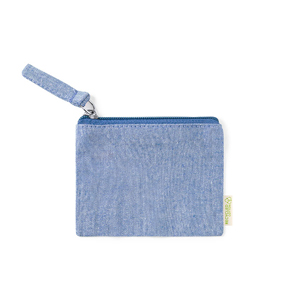 Pochette beauty in cotone riciclato FONTIX MKT1917 - Blu