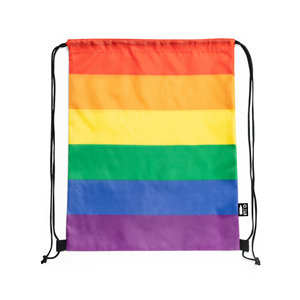 Zainetto a sacca personalizzata arcobaleno in rpet MARSHA MKT1921 - Arcobaleno