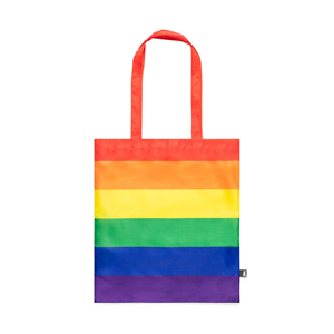 Shopper ecologica arcobaleno in rpet cm 37x41 RUBIROS MKT1924 - Arcobaleno