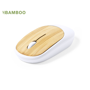 Mouse bluetooth personalizzato in bamboo e ABS DIGUAN MKT1956 - Neutro
