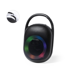 Cassa Bluetooth personalizzata con luce multicolore WALEN MKT1998 - Nero