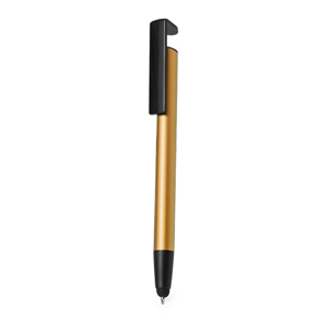 Penna in metallo personalizzata UPLEX, con touch e supporto per cellulare MKT21118 - Oro