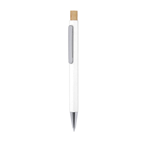 Penna personalizzabile NEGLYR, in alluminio riciclato MKT21788 - Bianco