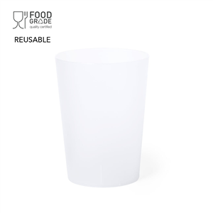 Bicchiere riutilizzabile personalizzato 500 ml NIRMAL MKT2554 - Neutro