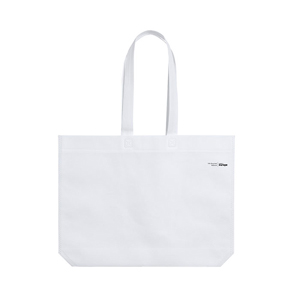 Shopper tessuto non tessuto riciclato cm 48x35x12 PRASTOL MKT2625 - Bianco