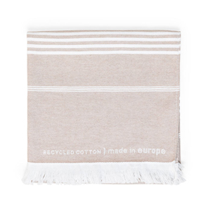 Telo fouta in cotone riciclato e poliestere cm 150x80 TAYLER MKT2636 - Marrone