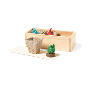 Kit giardinaggio in legno con 3 pezzi MENDRAX MKT2673 - Neutro