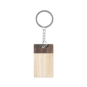 Portachiavi personalizzato in legno RUHEN MKT2686 - Neutro