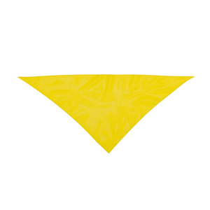 Bandana personalizzata triangolare personalizzata in poliestere PLUS MKT3029 - Giallo