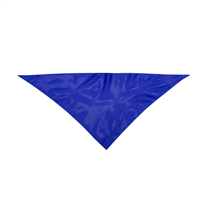 Bandana personalizzata triangolare personalizzata in poliestere PLUS MKT3029 - Blu