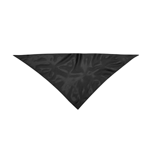 Bandana personalizzata triangolare personalizzata in poliestere PLUS MKT3029 - Nero