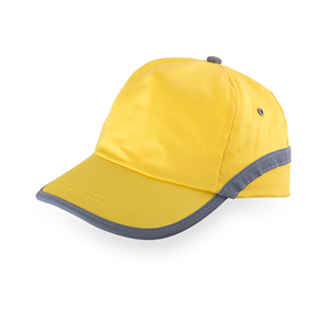 Cappellino baseball personalizzato catarifrangente in cotone TAREA MKT3120 - Giallo