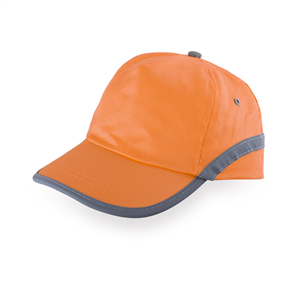 Cappellino baseball personalizzato catarifrangente in cotone TAREA MKT3120 - Arancio