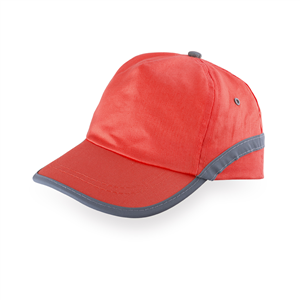 Cappellino baseball personalizzato catarifrangente in cotone TAREA MKT3120 - Rosso