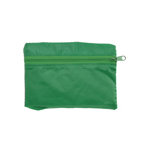 Shopper pieghevole in astuccio con zip KIMA MKT3184 - Verde