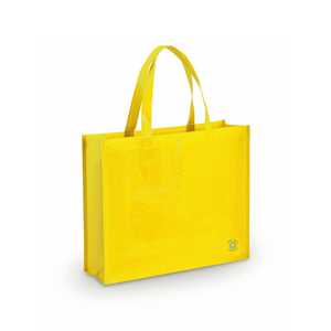 Shopper riutilizzabile personalizzata tnt laminato cm 40x35x11.5 FLUBBER MKT3306 - Giallo