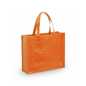 Shopper riutilizzabile personalizzata tnt laminato cm 40x35x11.5 FLUBBER MKT3306 - Arancio