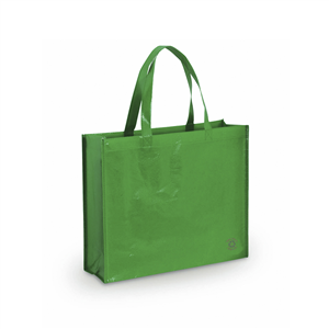 Shopper riutilizzabile personalizzata tnt laminato cm 40x35x11.5 FLUBBER MKT3306 - Verde