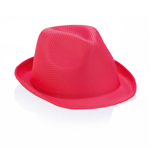 Cappello personalizzato per feste in paglia di poliestere BRAZ MKT3575 - Fucsia