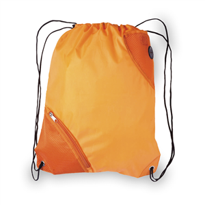 Sacca personalizzata con tasca angolare e uscita per auricolari FITER MKT3630 - Arancio