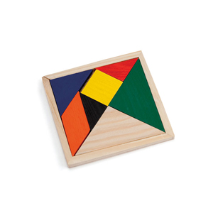 Puzzle in legno 7 pezzi TANGRAM MKT3704 - Neutro