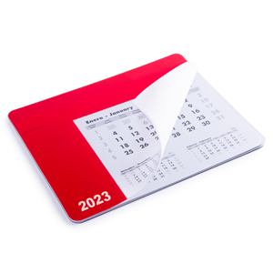 Mouse pad personalizzato con calendario RENDUX MKT3892 - Rosso