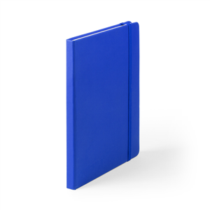 Quaderno personalizzato con elastico e copertina in poliuretano in formato A5 CILUX MKT4060 - Blu