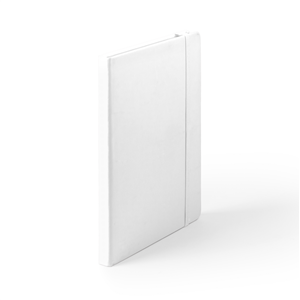Quaderno personalizzato con elastico e copertina in poliuretano in formato A5 CILUX MKT4060 - Bianco