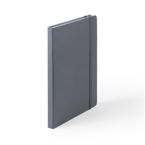 Quaderno personalizzato con elastico e copertina in poliuretano in formato A5 CILUX MKT4060 - Grigio