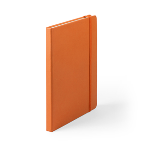 Quaderno personalizzato con elastico e copertina in poliuretano in formato A5 CILUX MKT4060 - Arancio