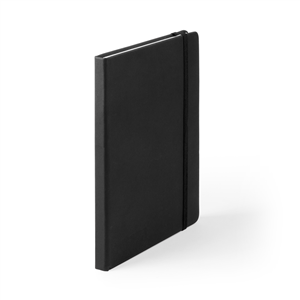 Quaderno personalizzato con elastico e copertina in poliuretano in formato A5 CILUX MKT4060 - Nero