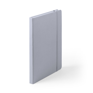 Quaderno personalizzato con elastico e copertina in poliuretano in formato A5 CILUX MKT4060 - Platino