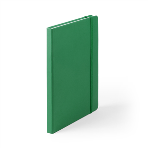 Quaderno personalizzato con elastico e copertina in poliuretano in formato A5 CILUX MKT4060 - Verde