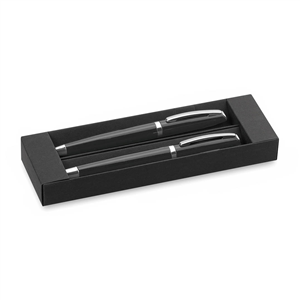 Penne da regalo con biro e roller in alluminio LUMIX MKT4348 - Grigio