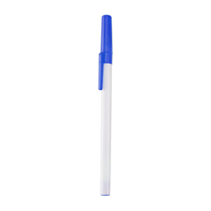 Penna personalizzata stile Bic ELKY MKT4355 - Bianco - Blu