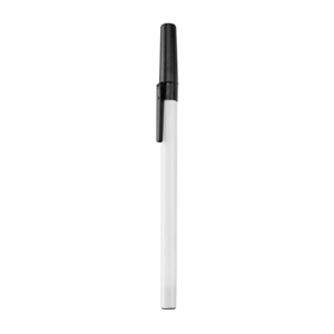 Penna personalizzata stile Bic ELKY MKT4355 - Bianco - Nero