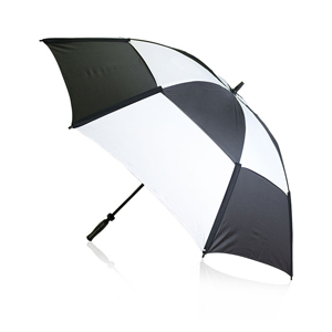 Ombrello tipo golf antivento cm 135 BUDYX MKT4393 - Nero - Bianco