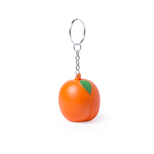 Portachiavi antistress a forma di frutta FRUTY MKT4397 - Arancio